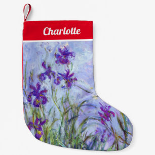 Petite Chaussette De Noël Claude Monet - Lilac Irises / Iris Mauves