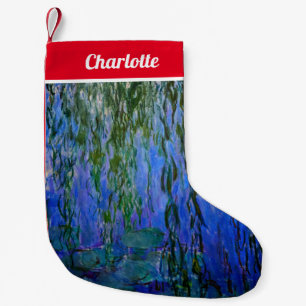 Petite Chaussette De Noël Claude Monet - Nymphéas avec saule pleureur