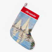 Petite Chaussette De Noël Claude Monet - Regattas à Argenteuil (Devant (Accrochage))