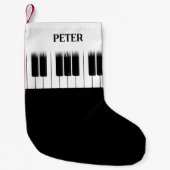 Petite Chaussette De Noël Clavier Piano Player Pianist (Devant)