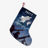 Petite Chaussette De Noël Club d'astronomie spatiale (Devant (Accrochage))