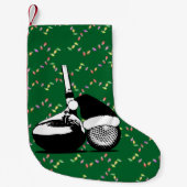 Petite Chaussette De Noël Club de golf de Noël et bal (Devant)
