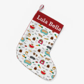 Petite Chaussette De Noël Cobayes personnalisés mignons (Devant (Accrochage))