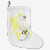 Petite Chaussette De Noël Cockatoo à pois de soufre (Devant)
