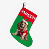 Petite Chaussette De Noël Cocker Espagnol chien cadeau de Noël animal de com (Devant (Accrochage))