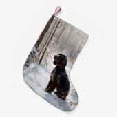 Petite Chaussette De Noël Cocker Spaniel Laisser Neige Noël (Devant (Accrochage))