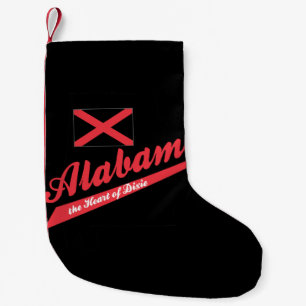 Petite Chaussette De Noël Coeur de Dixie en Alabama