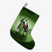 Petite Chaussette De Noël Cogner de dragon de Noël (Devant (Accrochage))