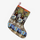 Petite Chaussette De Noël Collage de peintures célèbres (Devant (Accrochage))