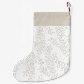 Petite Chaussette De Noël Collection Branches de neige (Dos)