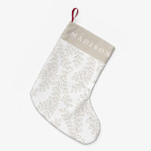 Petite Chaussette De Noël Collection Branches de neige (Devant (Accrochage))