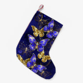 Petite Chaussette De Noël Composition avec les papillons Sapphire (Devant (Accrochage))