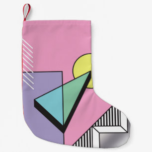 Petite Chaussette De Noël Composition géométrique Abstraite arrière - plan d