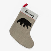 Petite Chaussette De Noël Comté de faune de région sauvage de silhouette (Devant (Accrochage))