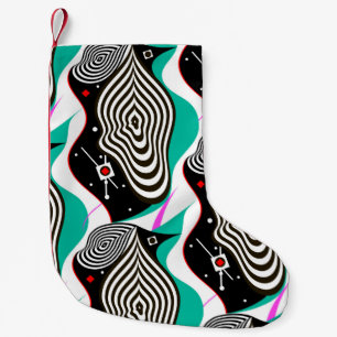 Petite Chaussette De Noël Conception créative Motif Abstraite et transparent