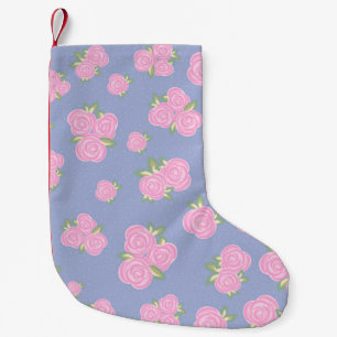 Petite Chaussette De Noël Conception de rose antique romantique