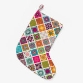 PETITE CHAUSSETTE DE NOËL CONCEPTION MANDALA (Devant (Accrochage))