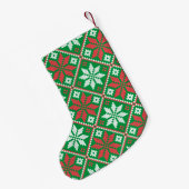 Petite Chaussette De Noël Conception XMAS à point croisé (Dos (Accrochage))