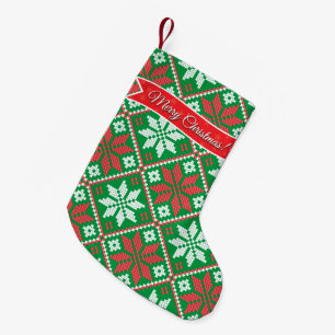 Petite Chaussette De Noël Conception XMAS à point croisé