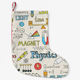 Petite Chaussette De Noël Concepts de physique, style vintage dessiné à la m