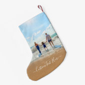 Petite Chaussette De Noël Concevez votre propre photo Noël Stocker avec du t (Dos (Accrochage))