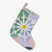Petite Chaussette De Noël Constellations de flocons de neige (Devant (Accrochage))