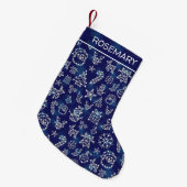 Petite Chaussette De Noël Constellations d'hiver Star Motif personnalisé (Devant (Accrochage))