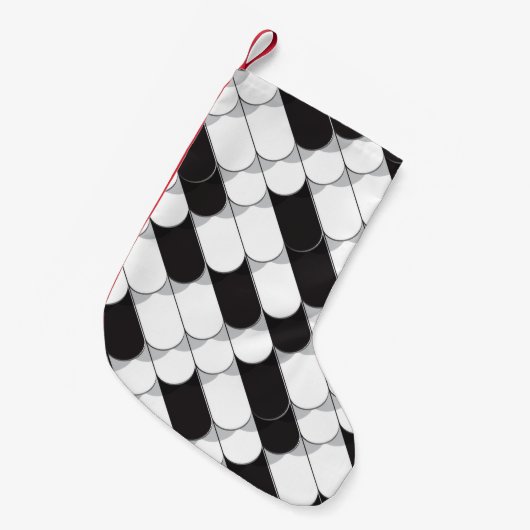 Petite Chaussette De Noël Construction Abstraite (tuiles) (Devant (Accrochage))