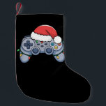 Petite Chaussette De Noël Contrôleur de jeu vidéo Noël Santa Hat Gamer<br><div class="desc">Contrôleur de jeu vidéo Noël Santa Hat Gamer</div>