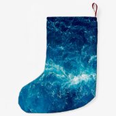 Petite Chaussette De Noël cool Beach surf Père Noël  (Dos)