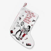 Petite Chaussette De Noël Cool de Noël Beatnik Yule (Devant (Accrochage))