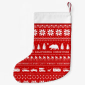 Petite Chaussette De Noël Cool de soleil de paix de joie d'amour d'ours de (Dos)