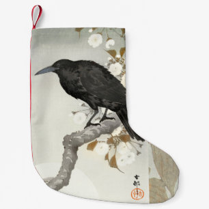 Petite Chaussette De Noël Corbeau Raven Koson Oiseau japonais