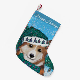 Petite Chaussette De Noël Corgi