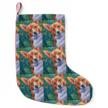 Corgi Chien Noël Stocker
