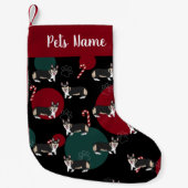 Petite Chaussette De Noël Corgi de Noël (Devant)