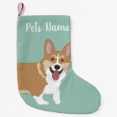 Petite Chaussette De Noël Corgi de Noël (Devant)
