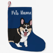 Petite Chaussette De Noël Corgi de Noël (Devant)