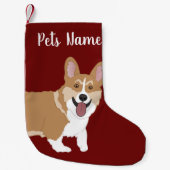 Petite Chaussette De Noël Corgi de Noël (Devant)
