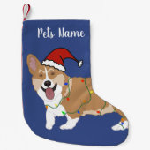 Petite Chaussette De Noël Corgi de Noël (Devant)