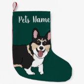 Petite Chaussette De Noël Corgi de Noël (Devant)