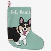 Petite Chaussette De Noël Corgi de Noël (Devant)