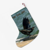 Petite Chaussette De Noël Corneille personnalisée (Dos (Accrochage))