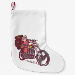 Petite Chaussette De Noël Costume de Noël père Noël Biker pour Invitatiatiat