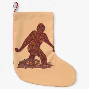 Petite Chaussette De Noël Côté simple de marche de Z Bigfoot Sasquatch pet