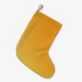Petite Chaussette De Noël Couleur jaune or simple (Devant (Accrochage))