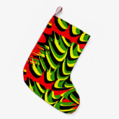 Petite Chaussette De Noël couleurs rasta (Devant (Accrochage))