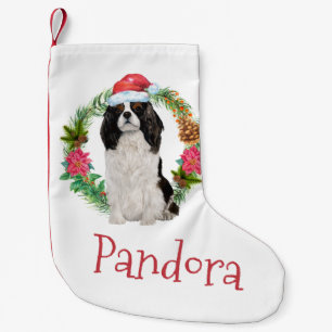 Petite Chaussette De Noël Couronne de Noël du roi Charles Cavalier spaniel 
