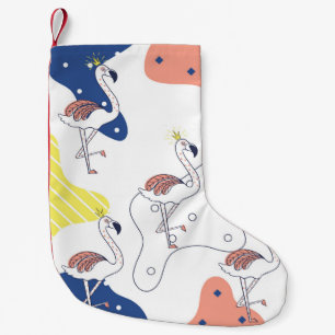 Petite Chaussette De Noël Couronne Flamant rose : Abstraite Vintage sans cou