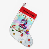 Petite Chaussette De Noël Couverture de Noël de la licorne (Devant (Accrochage))